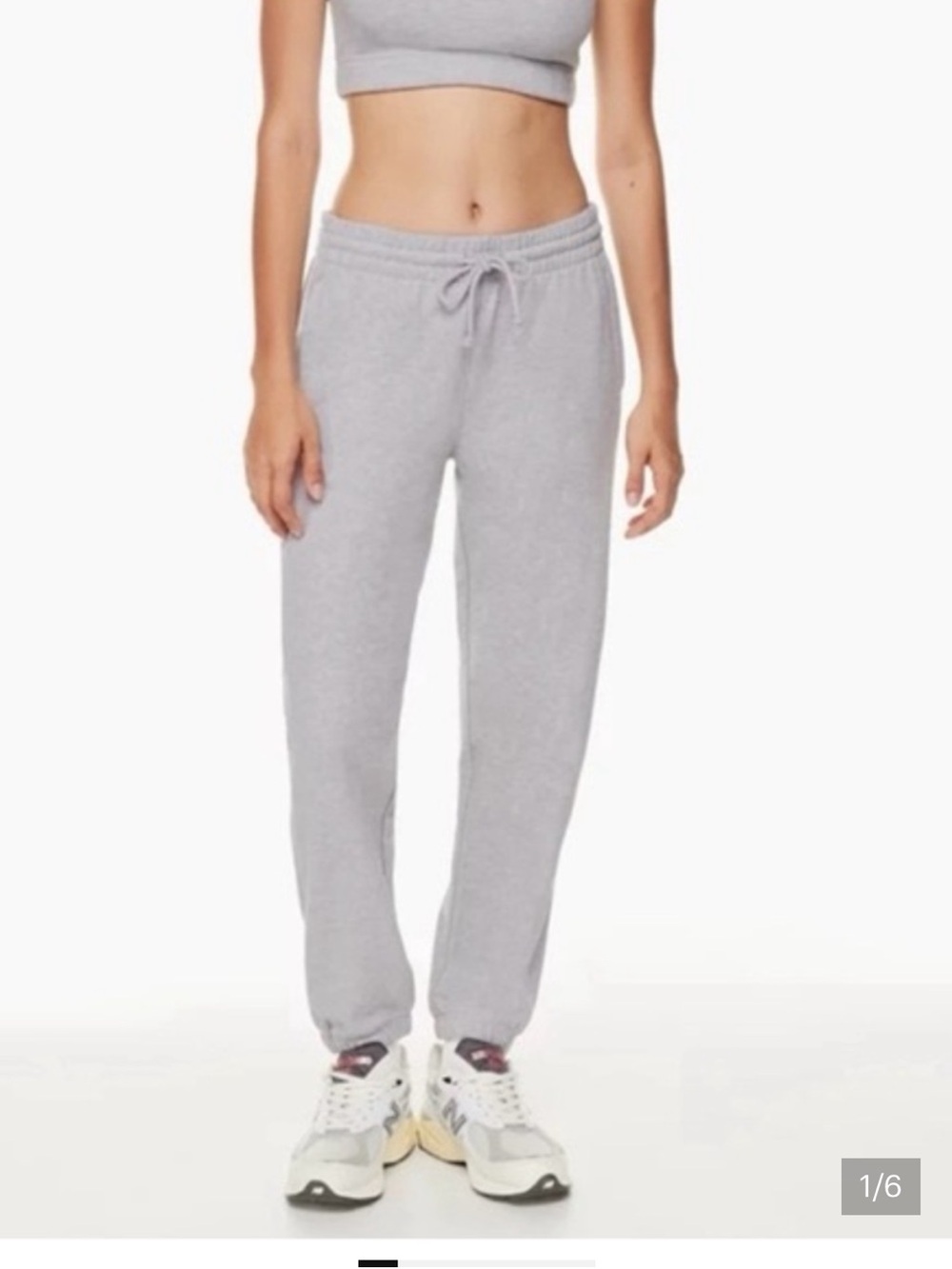 Aritzia Gray Drawstring TNA Sweatpants